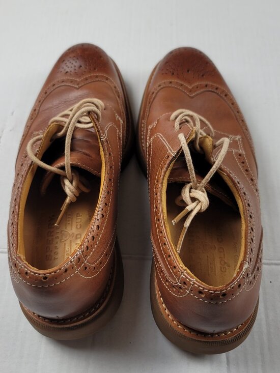 Sperry Top Sider Brown Leather Wingtip Oxford Shoes Men\'s Size 9 Brogue Dress